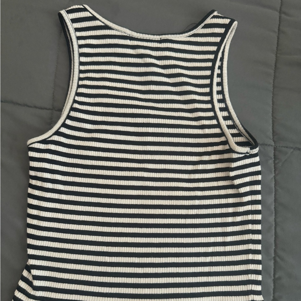 Ambiance Striped Tank Top (S)